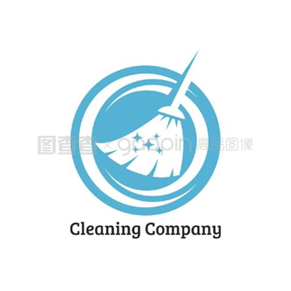 清洁服务标志设计模板